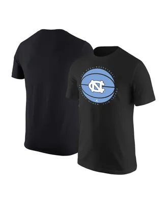 Men's Jordan Black North Carolina Tar Heels Basketball Logo T-shirt