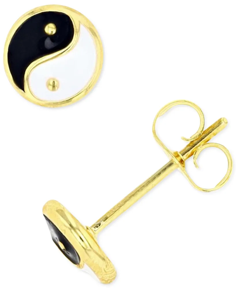 Giani Bernini Yin Yang Stud Earrings