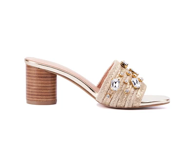 New York & Company Raquelle Women's Wood Heel Mule