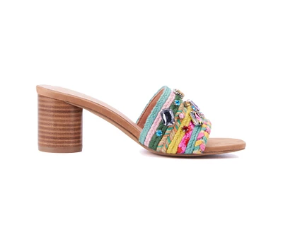 New York & Company Raquelle Women's Wood Heel Mule