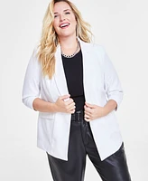 I.n.c. International Concepts Plus 3/4-Sleeve Blazer, Created for Macy's