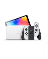 Nintendo Switch Oled White with Mario Rabbids Kingdom Battle & Accessories