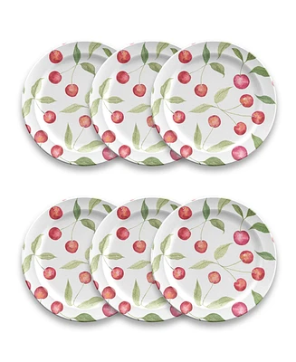 TarHong Berries Cherries Salad Plate Set of 6