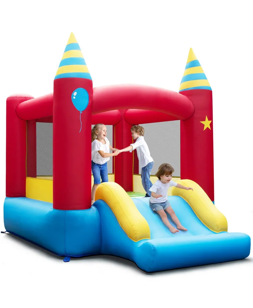 Costway Inflatable Bounce Castle Kids Jumping Bouncer Indoor Outdoor Blower Excluded