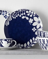 Noritake Bluefjord Set of 4 Dinner Plates