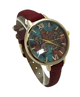 Olivia Pratt Soft Band Butterflies Dial Women Watch