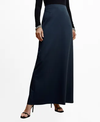 Mango Women's Flowy Long Skirt