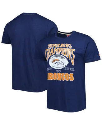 Men's Homage Navy Denver Broncos Super Bowl Classics Tri-Blend T-shirt