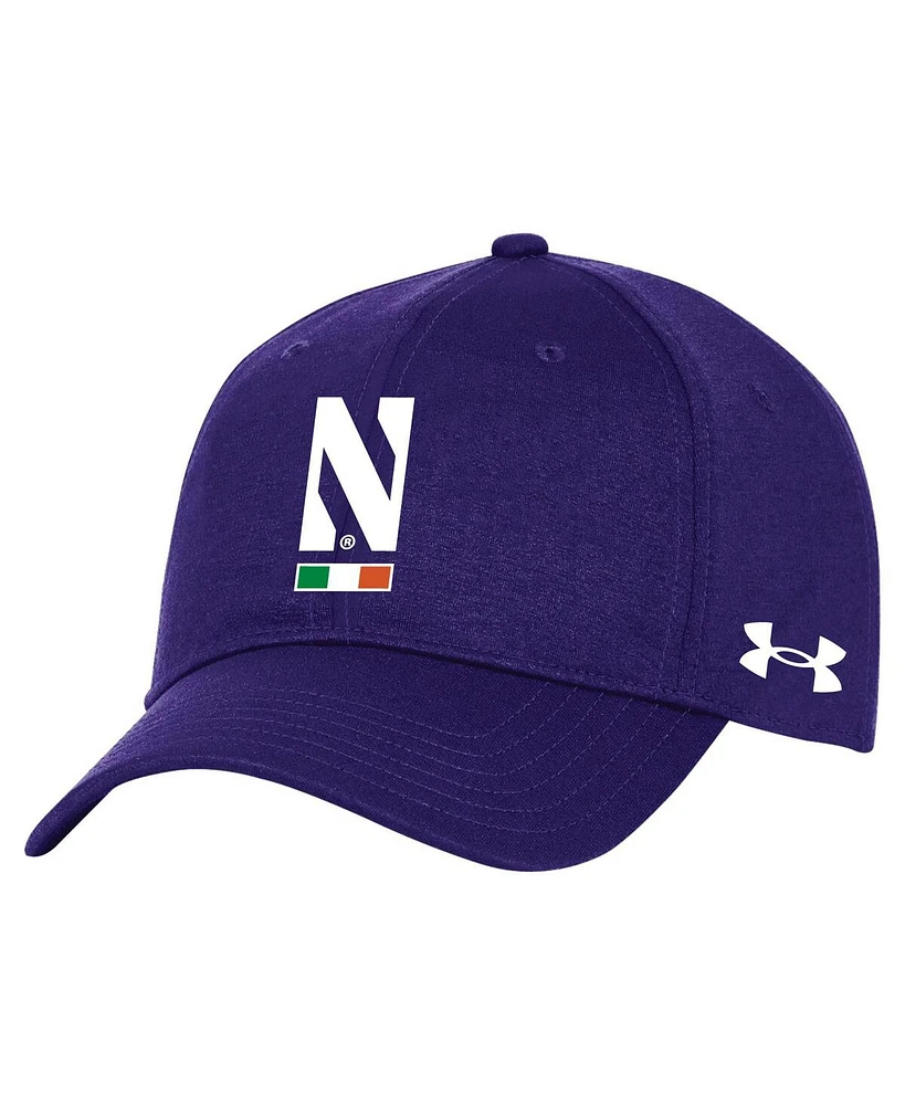 Men's Under Armour Purple Northwestern Wildcats Ireland Adjustable Hat