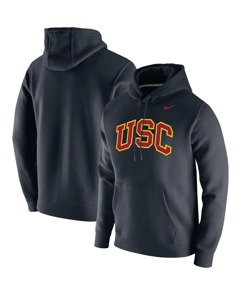 Men's Nike Black Usc Trojans Vintage-Like School Logo Pullover Hoodie