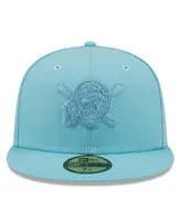 Men's New Era Light Blue Pittsburgh Pirates Color Pack 59Fifty Fitted Hat