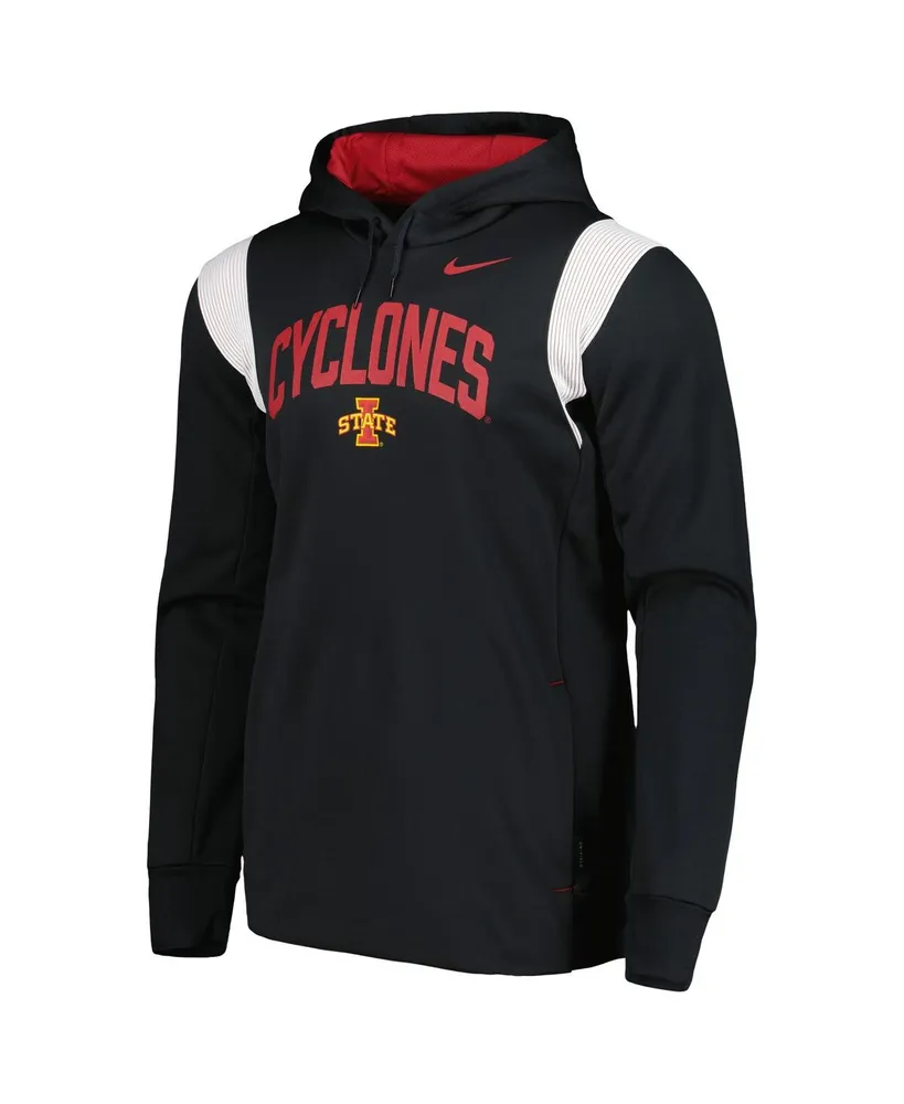 Men's Nike Black Iowa State Cyclones 2022 Sideline Performance Pullover Hoodie