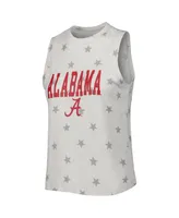 Women's Concepts Sport Cream Alabama Crimson Tide Agenda Stars Tank Top and Shorts Sleep Set