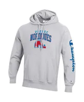 Men's Champion Heather Gray Quebec Nordiques Reverse Weave Pullover Hoodie