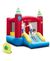 Costway Inflatable Bounce Castle Kids Jumping Bouncer Indoor Outdoor Blower Excluded