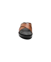 Stacy Adams Men's Montel Cross Strap Slide Sandal