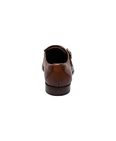 Stacy Adams Men's Karcher Plain Toe Monk Strap Slip-On Dress Shoes
