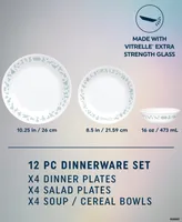 Disney Commemorative Series 12 pc Dinnerware Set, Service for 4