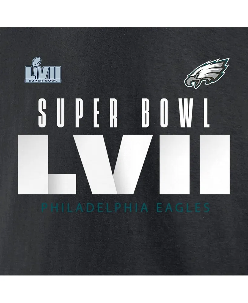 Men's Fanatics Black Philadelphia Eagles Super Bowl Lvii Varsity Team Roster Big and Tall T-shirt