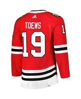 Men's adidas Jonathan Toews Red Chicago Blackhawks Captain Patch Home Authentic Pro Player Jersey