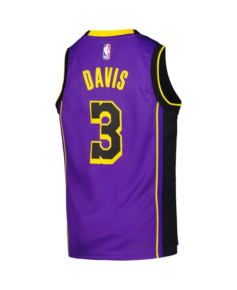 Big Boys Jordan Anthony Davis Purple Los Angeles Lakers 2022/23 Swingman Jersey - Statement Edition