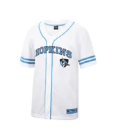 Men's Colosseum White Johns Hopkins Blue Jays Free-Spirited Full-Button Baseball Jersey