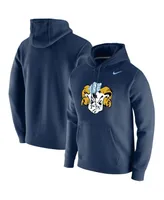 Men's Nike Navy North Carolina Tar Heels Vintage-Like School Logo Pullover Hoodie