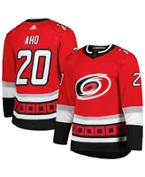 Men's adidas Sebastian Aho Red Carolina Hurricanes 25th Anniversary Authentic Pro Player Jersey