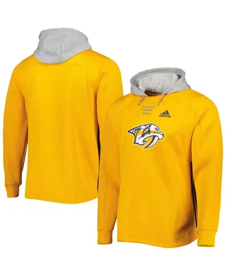 Men's adidas Gold Nashville Predators Skate Lace Team Pullover Hoodie