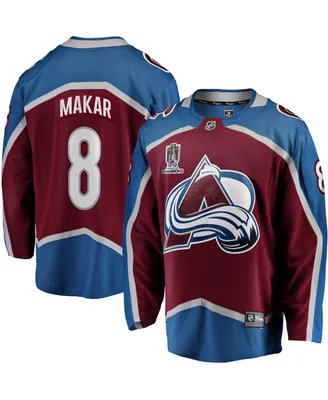 Men's Fanatics Cale Makar Burgundy Colorado Avalanche 2022 Stanley Cup Champions Breakaway Patch Player Jersey