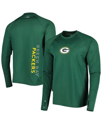 Men's Msx by Michael Strahan Green Bay Packers Interval Long Sleeve Raglan T-shirt