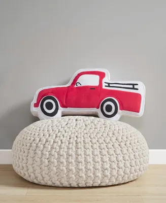 Charter Club Kids Red Truck Decorative Pillow, 9.6" x 19", Created for Macy's