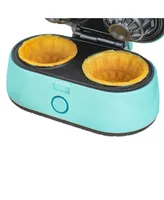 Brentwood Double 3.5 Inch Waffle Bowl Maker in Blue