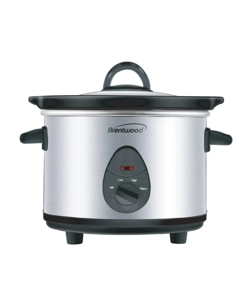 Toastmaster 1.5 Qt Brushed Stainless Steel Slow Cooker