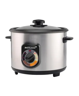 Brentwood 10-Cup Stainless Steel Crunchy Persian Rice Cooker