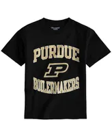 Big Boys Champion Black Purdue Boilermakers Circling Team Jersey T-shirt