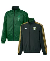 Men's adidas Green Portland Timbers 2023 On-Field Anthem Full-Zip Reversible Team Jacket