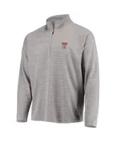 Men's Tommy Bahama Charcoal Texas Tech Red Raiders Play Action Raglan Half-Zip Jacket