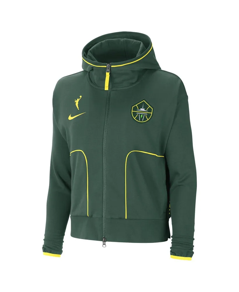 Women's Nike Green Seattle Storm Full-Zip Knit Jacket