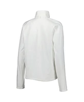 Women's adidas White Wm Phoenix Open Quarter-Snap Raglan Jacket