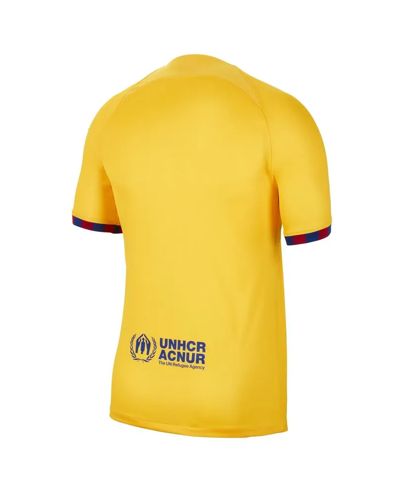 Men's Nike Yellow Barcelona 2022/23 Fourth Breathe Stadium Replica Jersey