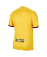 Men's Nike Yellow Barcelona 2022/23 Fourth Breathe Stadium Replica Jersey