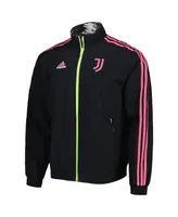 Men's adidas Black Juventus 2022/23 On-Field Team Logo Anthem Reversible Full-Zip Jacket