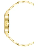 Anne Klein Women's Three Hand Quartz Gold-Tone Alloy Watch, 36mm