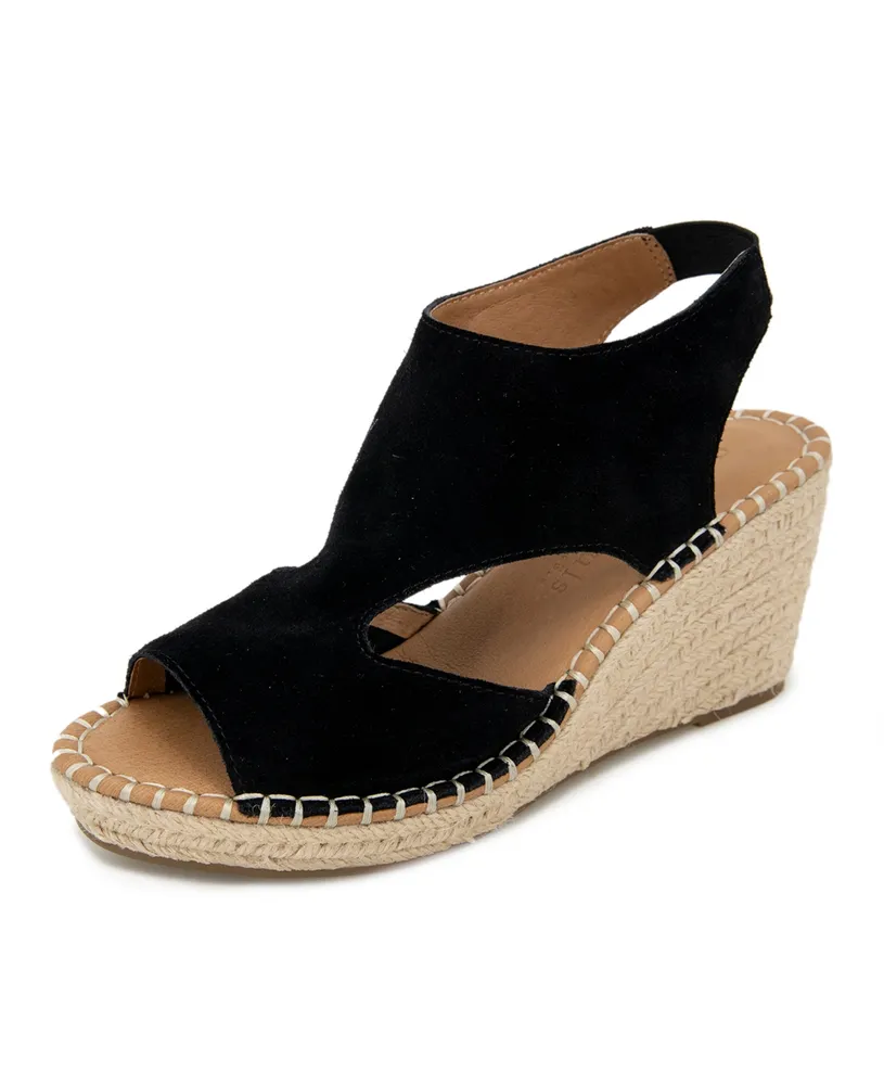 Gentle Souls Women's Cody Wedge Espadrille Sandals