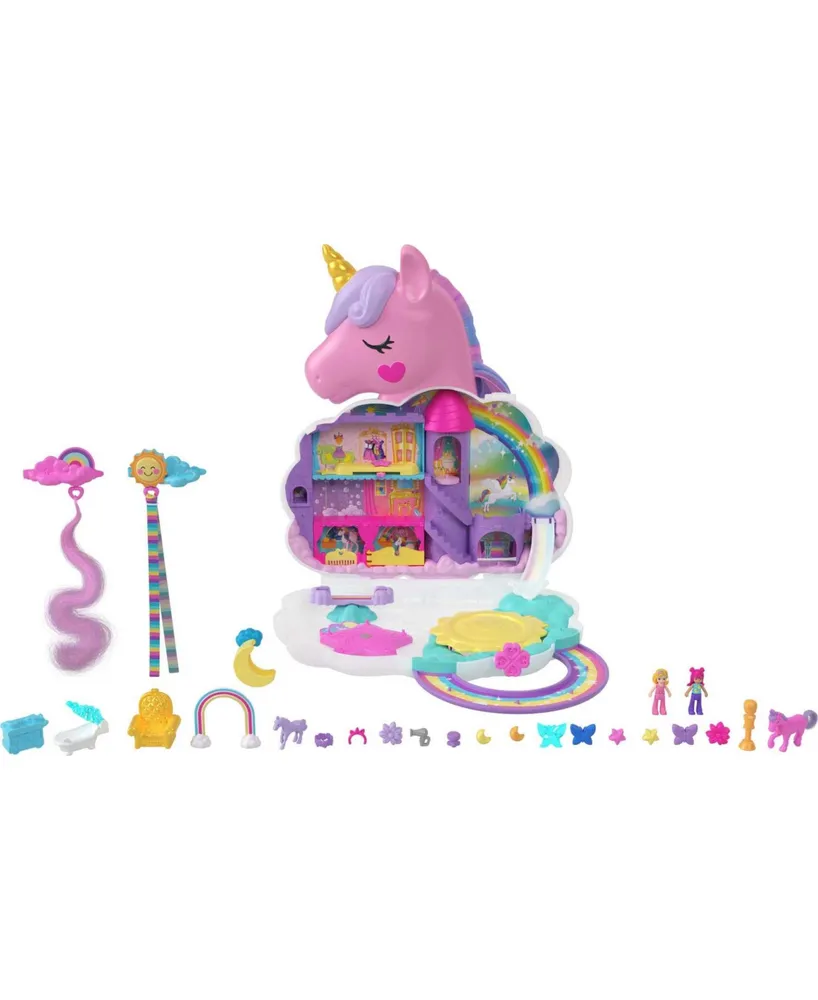 Polly Pocket Rainbow Unicorn Salon - Multi