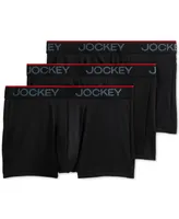 Jockey Men's 3-Pk. Chafe-Proof Pouch Microfiber Trunks