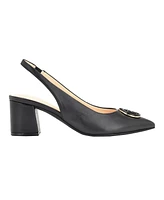 Tommy Hilfiger Women's Nileo Block Heeled Sling Back Pumps