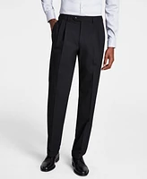 Michael Kors Men's Pleated Solid Classic Fit Pants