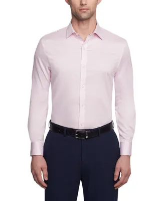 Tommy Hilfiger Men's Th Flex Slim Fit Wrinkle Free Stretch Twill Dress Shirt